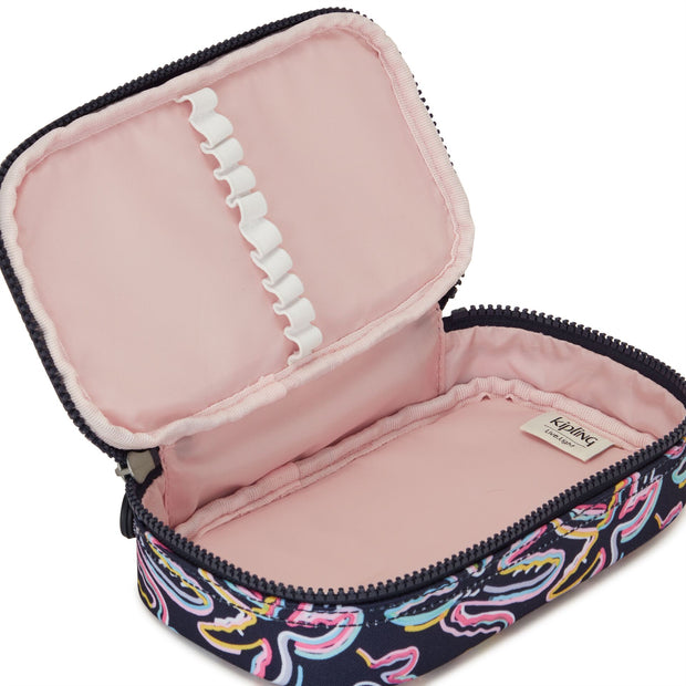 Kipling Medium Pencase Holds Up To 50 Pens Female Palm Fiesta Print 50 Pens  -  I3707-3MC