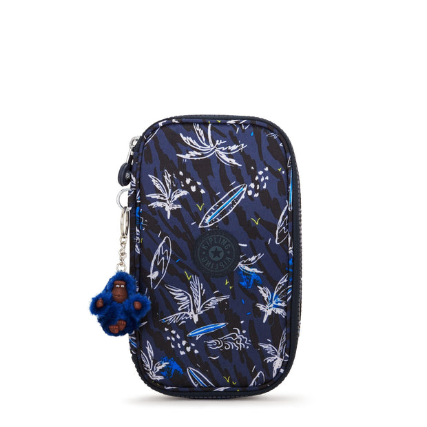 KIPLING Medium pencase holds up to 50 pens Unisex Surf Sea Print 50 Pens