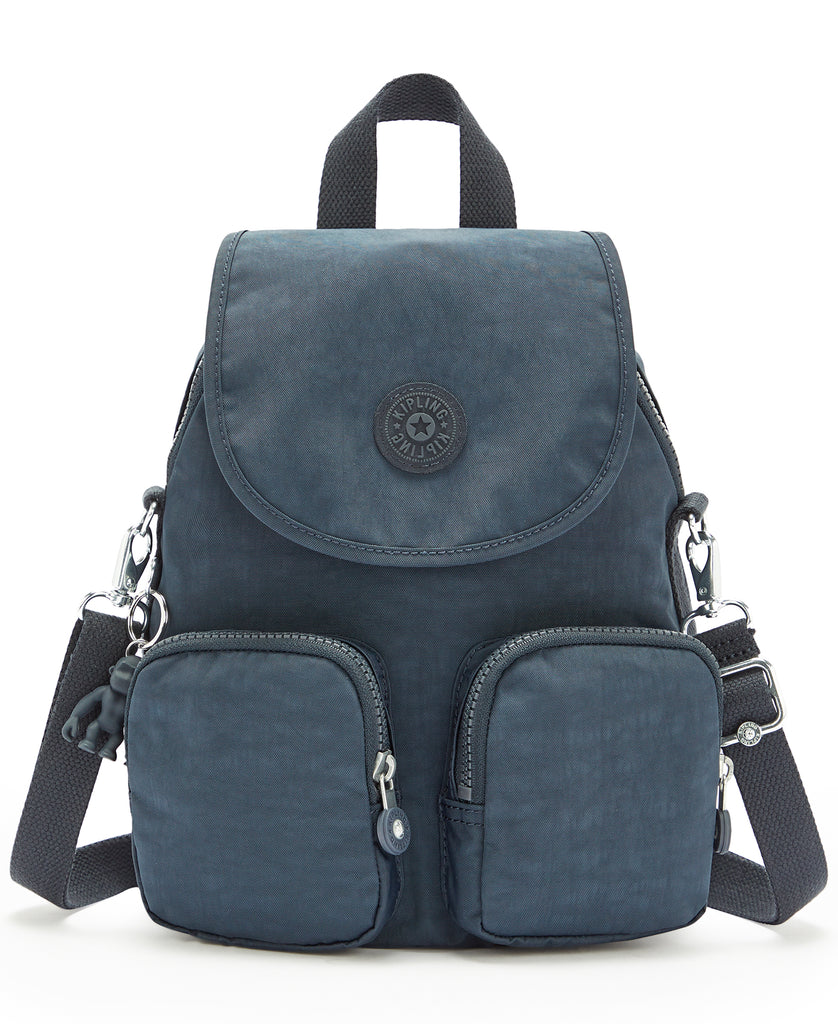 Kipling Small Backpack Convertible To Shoulderbag Female Blue Bleu 2