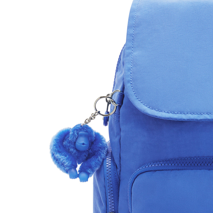 KIPLING Small Backpack with Adjustable Straps Female Havana Blue City Zip S  -  I3523-JC7