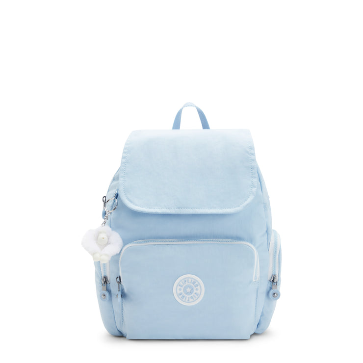 KIPLING Small Backpack with Adjustable Straps Female Frost Blue Bl City Zip S