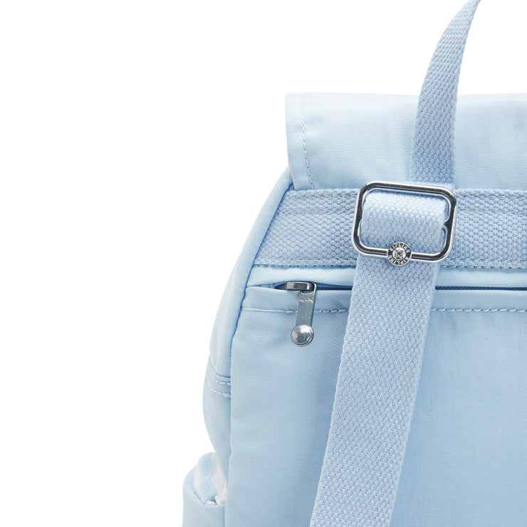 KIPLING Small Backpack with Adjustable Straps Female Frost Blue Bl City Zip S  -  I3523-LZ8