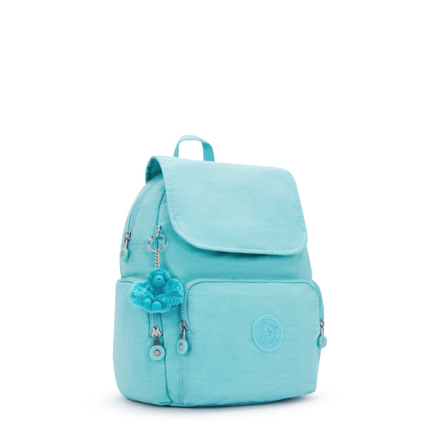 KIPLING Small Backpack with Adjustable Straps Female Deepest Aqua City Zip S  -  I3523-T6E