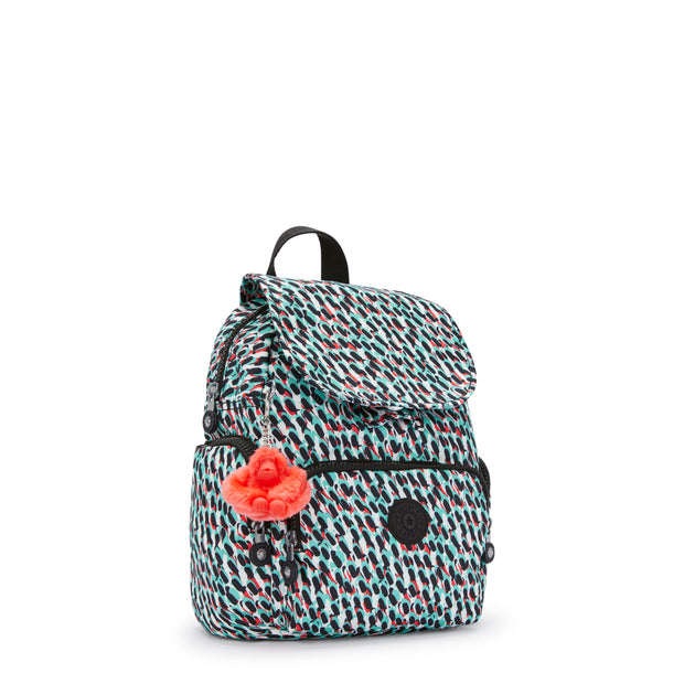 KIPLING Mini Backpack with Adjustable Straps Female Abstract Print City Zip Mini  -  I3735-GN6