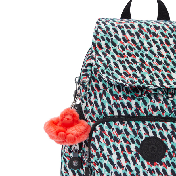 KIPLING Mini Backpack with Adjustable Straps Female Abstract Print City Zip Mini  -  I3735-GN6