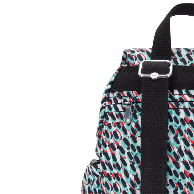 KIPLING Mini Backpack with Adjustable Straps Female Abstract Print City Zip Mini  -  I3735-GN6