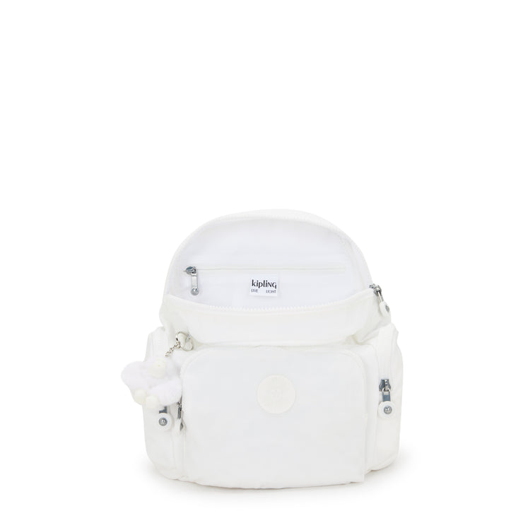 KIPLING Mini Backpack with Adjustable Straps Female Pure Alabaster City Zip Mini  -  I6046-6KH