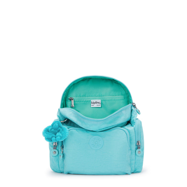 KIPLING Mini Backpack with Adjustable Straps Female Deepest Aqua City Zip Mini  -  I6046-T6E