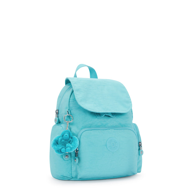 KIPLING Mini Backpack with Adjustable Straps Female Deepest Aqua City Zip Mini  -  I6046-T6E