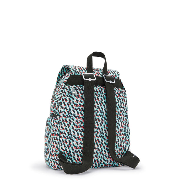 KIPLING Small Backpack with Adjustable Straps Female Abstract Print City Zip S  -  I6345-GN6