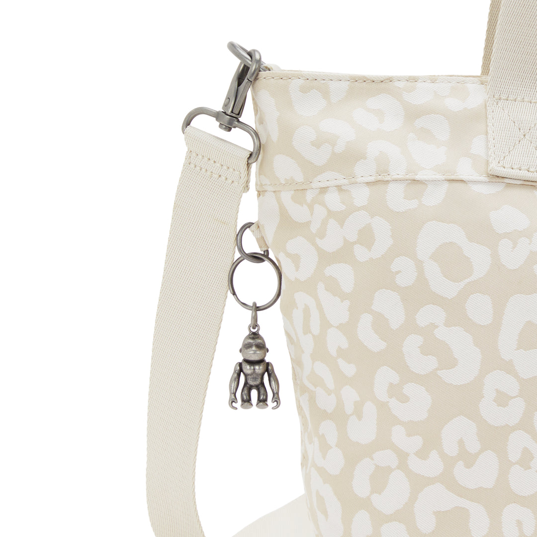 KIPLING Small tote with detachable shoulderstrap Female White Cheeta