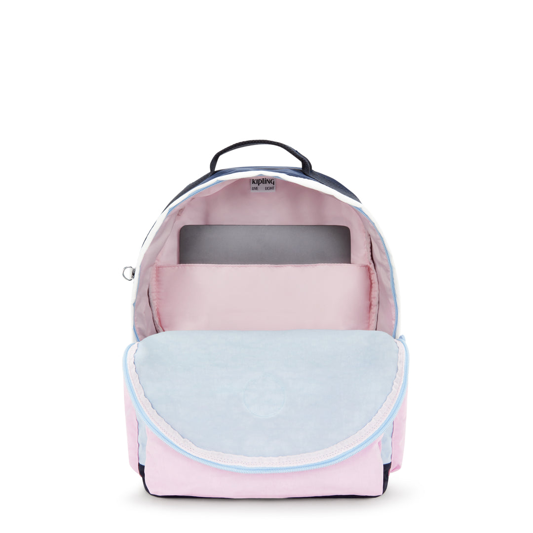 Blue and pink backpack best sale